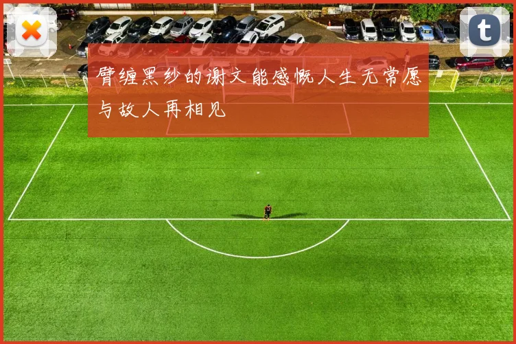 臂缠黑纱的谢文能感慨人生无常愿与故人再相见